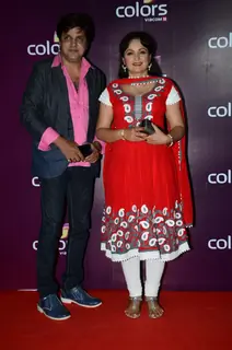 Upasna Singh and Neeraj Bharadwaj at  Color's Party