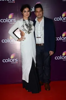 Divya Khosla And Bhushan Kumar at Color's Party
