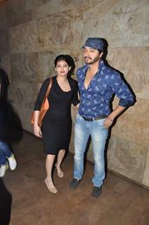 Shreyas Talpade with is Wife Attends the Screening of OK Kanmani