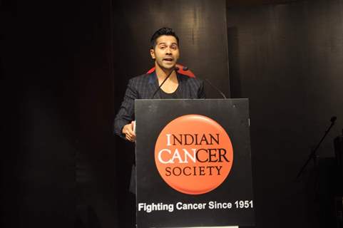 Varun Dhawan at Indian Cancer Society's Anti - Tobacco Campaign