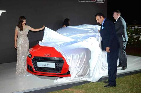 Nimrat Kaur and Ravi Shastri unveil Audi TT Coupe