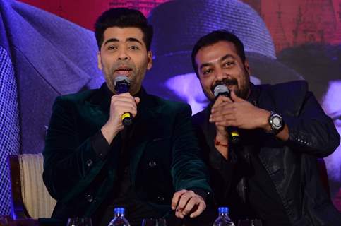 Anurag and Karan at 2nd Trailer Launch of Bombay Velvet