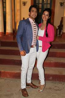 Gaurav S Bajaj with his Wife at Launche of New Show Piya Rangrezz by Life Ok
