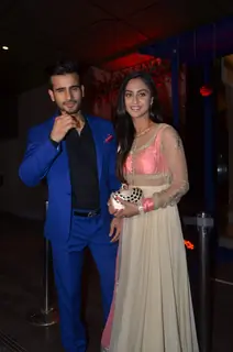 Karan Tacker and Krystle Dsouza at Karan Patel and Ankita's Sangeet Ceremony