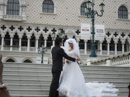 Sumit Vats and Rati Pandey during the shoot of Hitler Didi in Macau