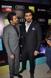 Arjun Kapoor and Anil Kapoor at Hindustan Times Delhi's Most Stylish 2015