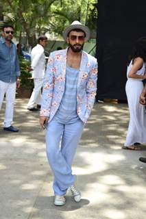 Ranveer Singh poses for the media at the Music Launch of Dil Dhadakne Do