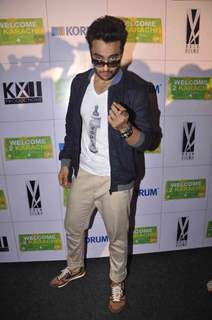 Jackky Bhagnani poses for the media at the Promotions of Welcome To Karachi at Korum Mall