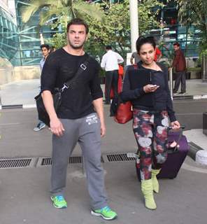 Sohail Khan was snapped at Airport