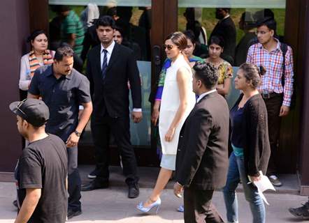 Deepika Padukone for the Promotions of Piku in Delhi