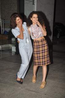 Rare Moment- Kangana and Priyanka Laugh Hard at their Party