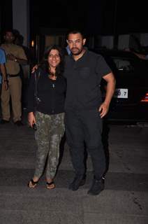 Zoya Akhtar and Aamir Khan at Priyanka and Kangana's Bash for Winning National Awards