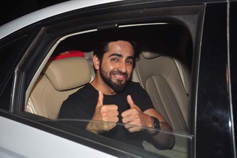 Ayushmann Khurrana at Special Screening of Piku