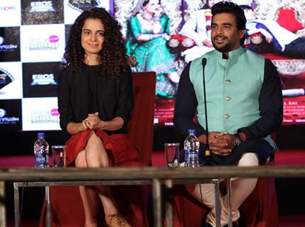 Kangana Ranaut and R.Madhavan at Promotions of Tanu Weds Manu Returns