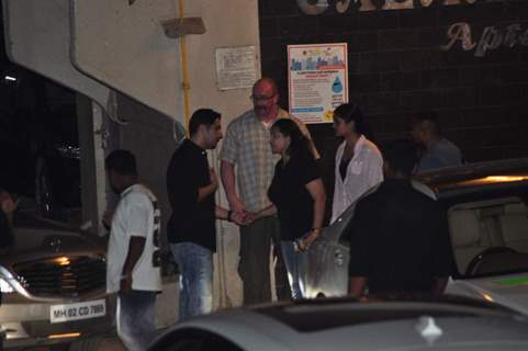 Zayed Khan Snapped at Salman's Residence (Galaxy Apartments)