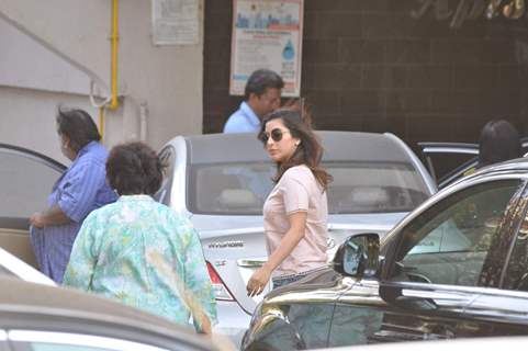 Sophie Choudry Snapped at Salman's Residence (Galaxy Apartments)