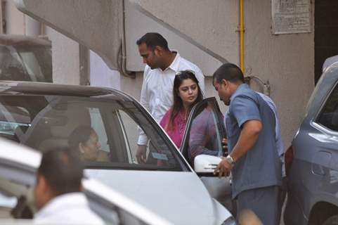 Nagma Snapped at Salman's Residence (Galaxy Apartments)