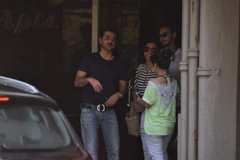 Sanjay Kapoor Snapped at Salman's Residence (Galaxy Apartments)