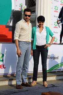 Imran Khan and Mandira Bedi at Promotions of Ariel Matic