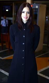 Kalki Koechlin poses for the media at the Annual Film Festival of India Habitat Centre