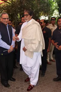 Amitabh Bachchan was snapped at the Felicitation Ceremony of Shashi Kapoor