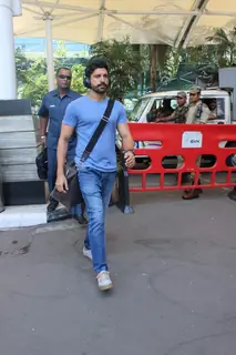 Farhan Akhtar Snapped at Airport