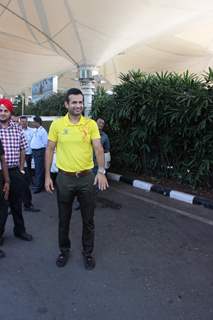 Irfan Pathan Snapped at Airport