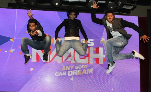 Macedon Dmello, Shantanu Maheshwari and Nimit Kotian at Launch Bindass Naach by Disney ABCD