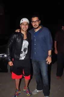 Dinesh Vijan and Varun Dhawan at Special Screening of Bombay Velvet