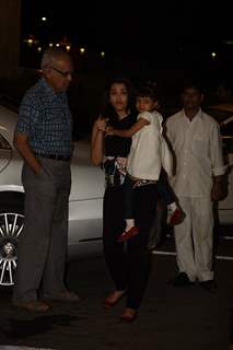 Aishwarya Rai Bachchan Leaves for Cannes Film Festival with Aaradhya