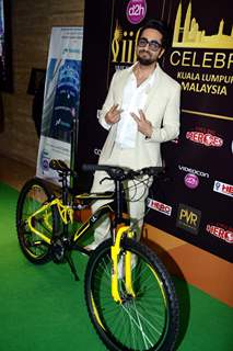 Ayushmann Khurrana poses for the media at IIFA Malaysia Press Meet