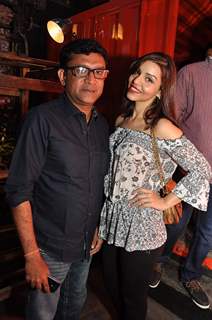 Ken Ghosh with a Friend at Launch of Todi Mill Social