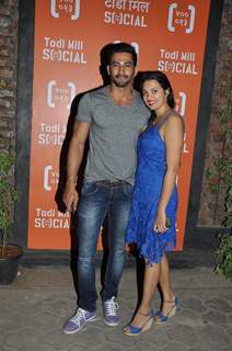 Vivaan Bhatena with Wife Nikhila at Launch of Todi Mill Social