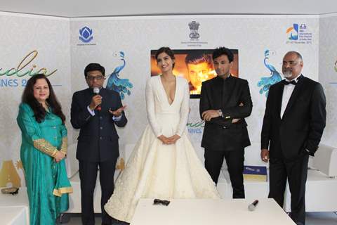Sonam Kapoor at Book Launch of Vikas Khanna at Cannes 2015