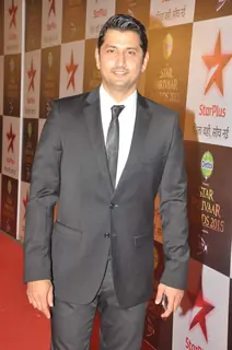 Marzi Pestonji poses for the media at Star Parivaar Awards 2015