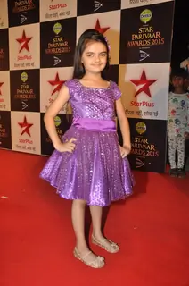 Ruhanika Dhawan poses for the media at Star Parivaar Awards 2015