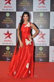 Digangana Suryavanshi poses for the media at Star Parivaar Awards 2015