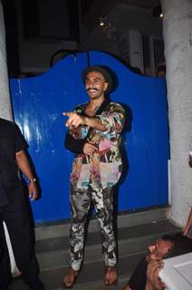 Ranveer Singh at Deepika's Success Bash for Piku!