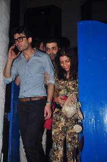 Fawad Khan, Karan Johar and Zoya Akhtar at Deepika's Success Bash for Piku!