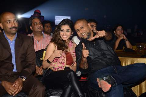 Shalmali Kholgade and Vishal Dadlani at Launch of Sony TV Indian Idol Junior Season 2