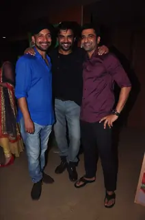 Deepak Dobriyal, Madhavan and Eijaz Khan at Screening of Tanu Weds Manu Returns
