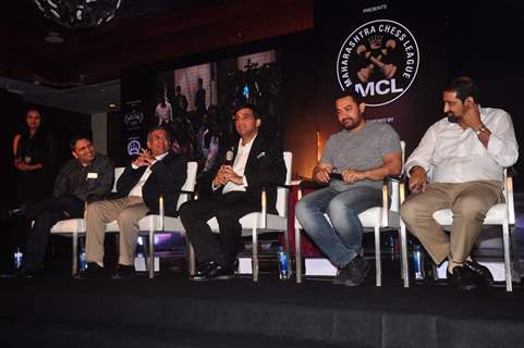 Vishwanathan Anand and Aamir Khan at Inauguration Ceremony Of Maharashtra Chess League