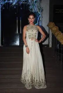 Sonal Chauhan at Vishal Mahadkar's Wedding Reception