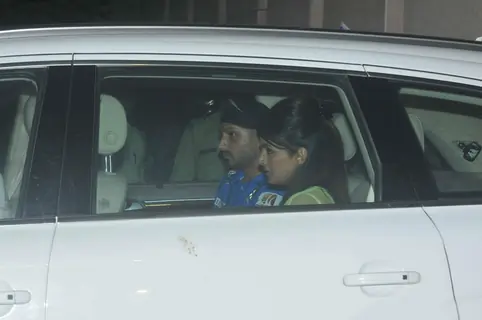 Harbhajan Singh at Ambani's Bash for Mumbai Indians Win!