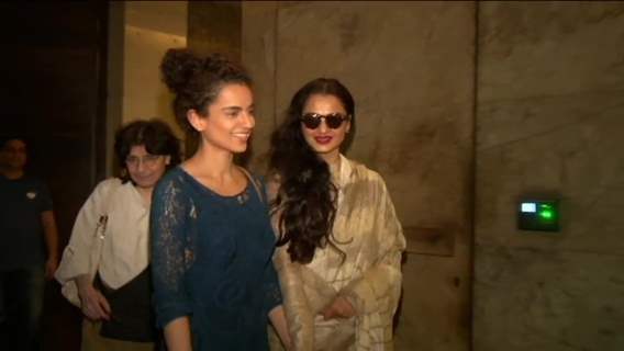 Rekha at Screening of Tanu Weds Manu Returns