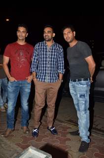 Angad Bedi, Zaheer Khan and Yuvraj Singh at Mukesh Chhabra’s Birthday Bash