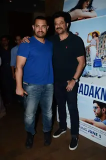 Aamir Khan and Anil Kapoor at Special Screening of Dil Dhadakne Do