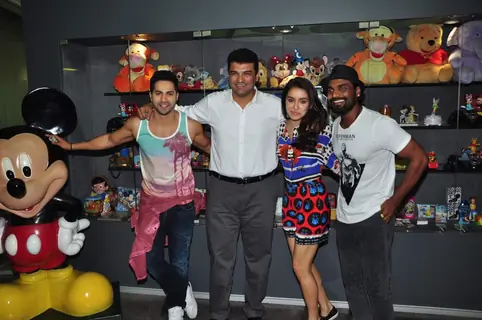Siddharth Roy Kapur, Varun Dhawan, Shraddha KApoor and Remo Dsouza Promotes ABCD 2