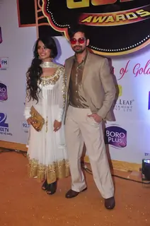 Vishal Singh and Mahima Makwana at Gold Awards