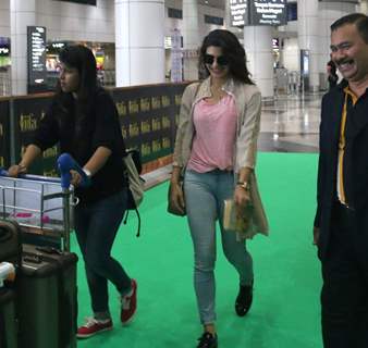 Jacqueline Fernandes was snapped at KL Airport